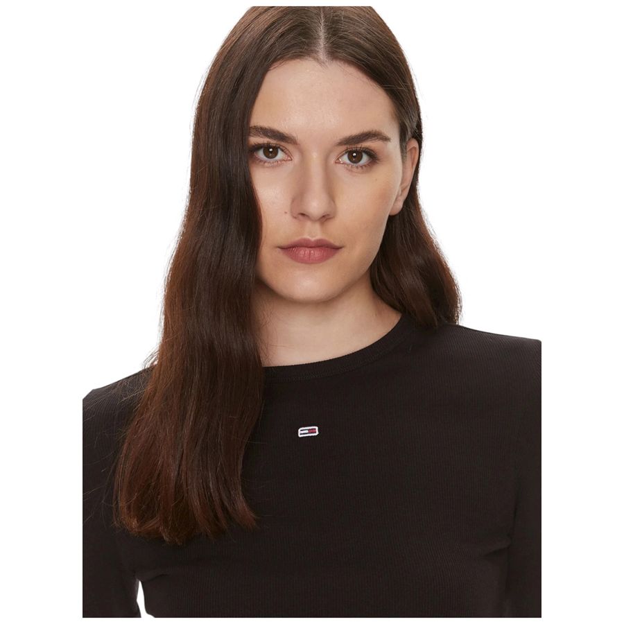 T-shirt Slim Essential a maniche lunghe da donna Tommy Jeans | DW0DW17387BDS